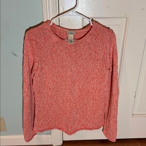 L.L. Bean Coral Knit Top